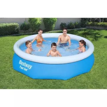 Bestway: Fast Set minkštasuprantė baseinas su filtru – 305x76 cm - .vaizdas