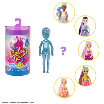 Barbie: Color Reveal Chelsea meglepetés baba - Csillámvarázs