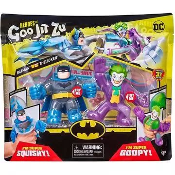 Goo Jit Zu: DC Super Heroes - Bonecos de Ação Esticáveis Batman vs Joker, conjunto de 2 peças - .Imagem