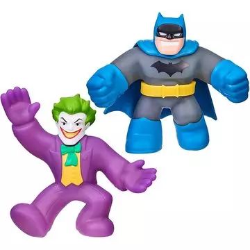 Goo Jit Zu: DC Super Heroes - Bonecos de Ação Esticáveis Batman vs Joker, conjunto de 2 peças - .Imagem