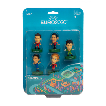 EURO 2020: fotbaliști celebri - pachet de 5 ștampile surpriză - .foto