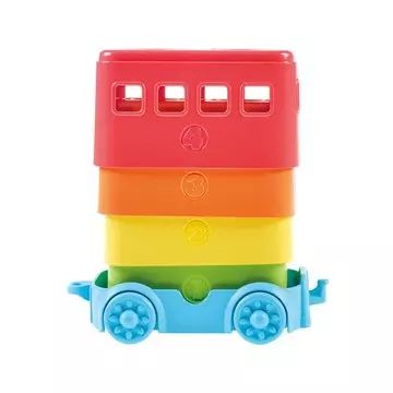 Tomy: Toomies Kolorowe jaja dwupiętrowy autobus - .zdjęcie 