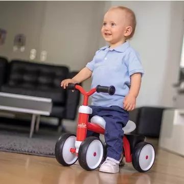 Smoby: Rookie mașinuță fără pedale, cu cadru metalic - roșu - .foto
