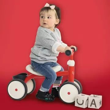 Smoby: Rookie mașinuță fără pedale, cu cadru metalic - roșu - .foto