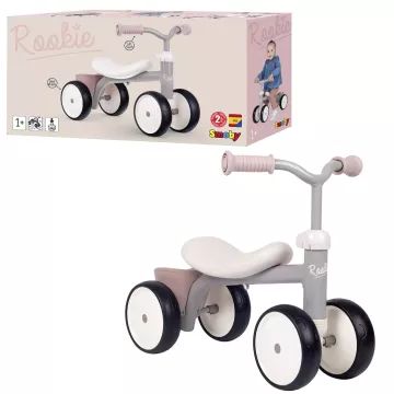 Smoby: Rookie jeździk bez pedałów, z metalową ramą - niebieski-różowy - .zdjęcie 