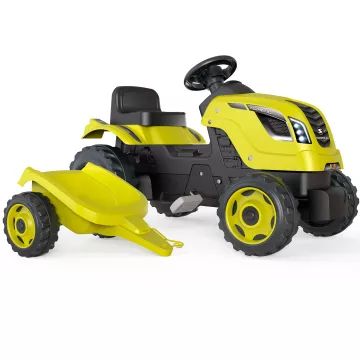 Smoby: traktor Farmer XL z przyczepą - zielony - .zdjęcie 