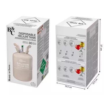 Hélium palack 30 db léggömbhöz - . kép