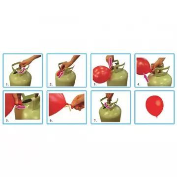 Hélium palack 30 db léggömbhöz - . kép