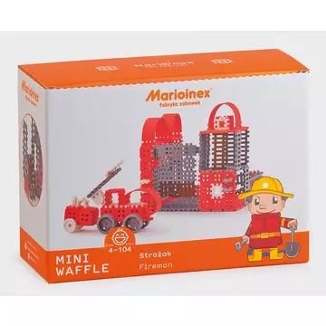 Vafe mici - jucărie de construcție din plastic, departamentul mare de pompieri - .foto