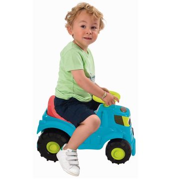 Écoiffier: Traktor pótkocsival és fűnyíróval - 103,5 cm - . kép