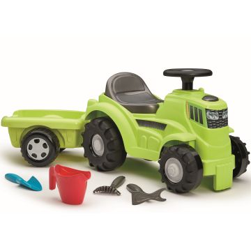 Écoiffier: Bébitaxi traktor utánfutóval - 81 cm - . kép