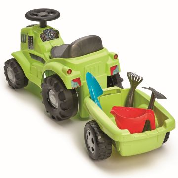 Écoiffier: Bébitaxi traktor utánfutóval - 81 cm - . kép