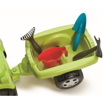 Écoiffier: Bébitaxi traktor utánfutóval - 81 cm - . kép