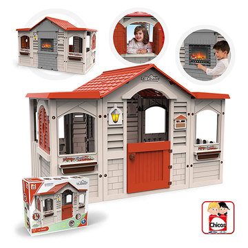 Hišica za igro z rjavo streho - .slika