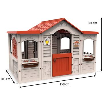 Hišica za igro z rjavo streho - .slika