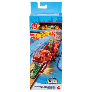 Hot Wheels: Bestial Lançador - Peça de Pista de Dinossauro - .Imagem