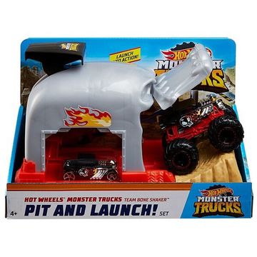 Hot Wheels Monster Trucks: Team Bone Shaker set lansator - .foto