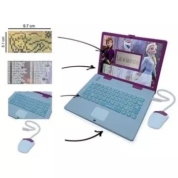 Lexibook : Ordinateur éducatif La Reine des Neiges – en hongrois et en anglais - .image