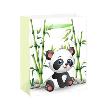 Panda bambuszok közt ajándéktasak - 26 x 32 cm