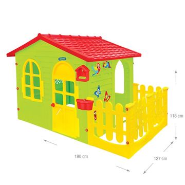 Mochtoys: Kerti házikó kerítéssel - zöld - . kép