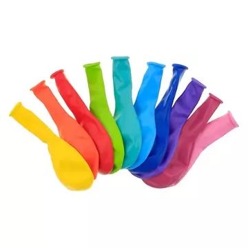 Set de 10 baloane colorate în nuanțele curcubeului - 26 cm - .foto