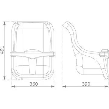 DeLux biztonsági bébihinta piros-sárga - . kép