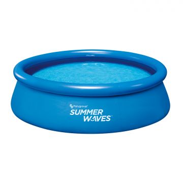 Summer Waves: Felfújható peremű medence, papírszűrős vízforgatóval - 305 cm, kék - . kép