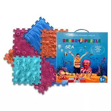 Ortho Puzzle: Ortopedski masažni tepih set, 8 delov - Morje - .slika