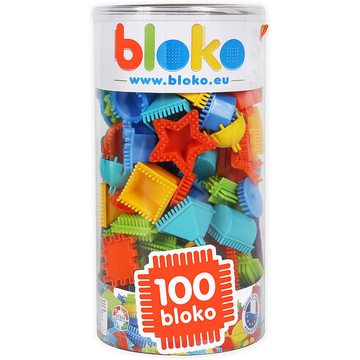 Bloko: Tüskés építőjáték hengerben, 100 db-os