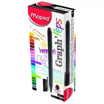 MAPED: Čierny značkovač 0,4 mm - 1 ks. - .Obrázok