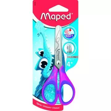MAPED: Essentials Soft tesoura escolar, 13 cm - várias opções - .Imagem