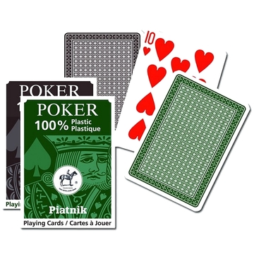 Plasztik póker kártya - 55 lapos - . kép