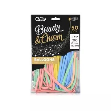 Beauty & Charm Set 50 balonov za modeliranje - mešane barve - .slika