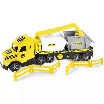 Wader: Magic Truck Technic kamion konténerrel és fénnyel - 80 cm