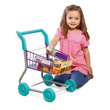 Carrinho de compras com produtos - 16 peças - .Imagem