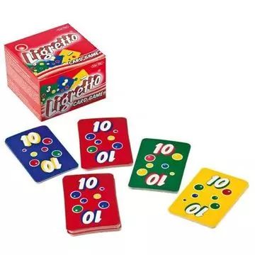 Ligretto kartaška igra s uputstvima na mađarskom jeziku - crveni paket - .slika