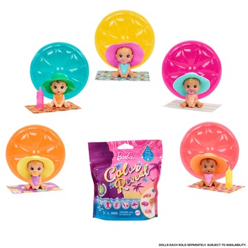 Barbie: Color Reveal nyári kalandok meglepetés kisbaba