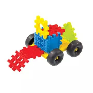 Gofri műanyag építőjáték kerekekkel - 200 db-os - . kép