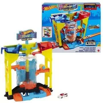 Hot Wheels City: Kaszkadőr pálya és autómosó játékszett