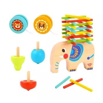 Tooky Toy: Behendigheidsspelletjes van hout - cadeaupakket - .afbeelding