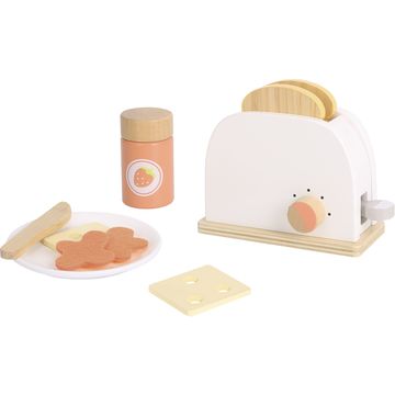 Tooky Toy: Fa kenyérpirító kiegészítőkkel - pasztell