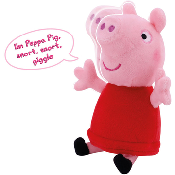 Peppa Pig: Figurină Peppa de pluș, care râde-sforăie - .foto
