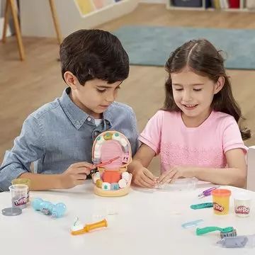 Play-Doh: Fogászat és fogszabályzás gyurmaszett - CSOMAGOLÁSSÉRÜLT - . kép