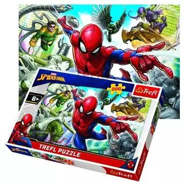Trefl: Marvel Spider-Man - Nacido para ser un superhéroe - rompecabezas de 200 piezas - .imagen