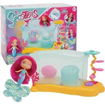 Seasters: Magisches Aquarium-Spielset mit Überraschungs-Meerjungfrauenpuppe - . bild aus