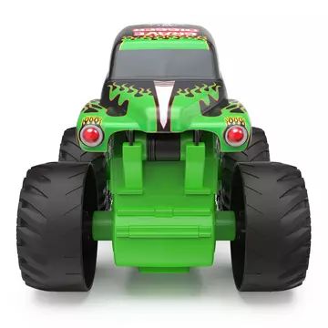Monster Jam - Click & Flip: Mașinuță Grave Digger cu roți volante - .foto