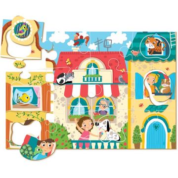 Dodo: Animăluțe de companie - puzzle cu 18 piese cu elemente detașabile - .foto