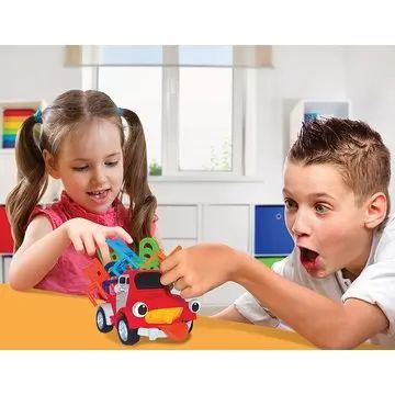 Jogo de tabuleiro Pick-up Pete com carrinho autônomo para empilhar cadeiras - .Imagem
