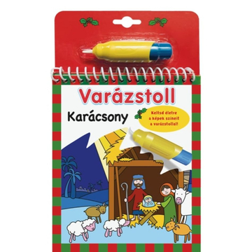Crăciunul - carte de colorat cu stilou magic