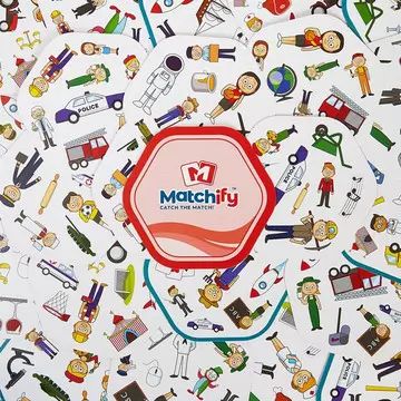 Matchify: Profesii - gra karciana z dopasowaniami z instrukcją w języku węgierskim - .zdjęcie 